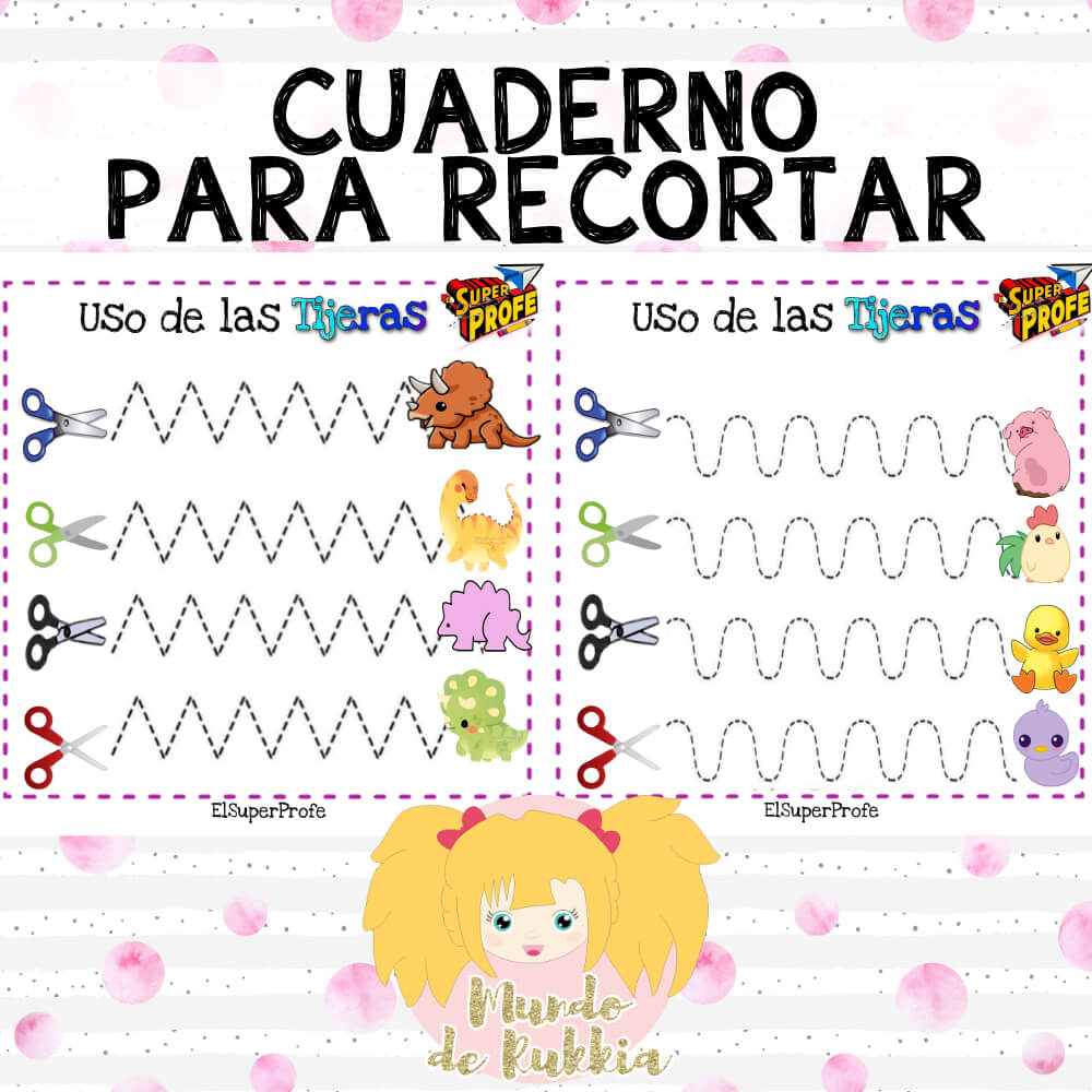Tijeras niños 3-6 años: Libro de cortar y pegar animales, Cuaderno de  actividades infantiles. (Spanish Edition)