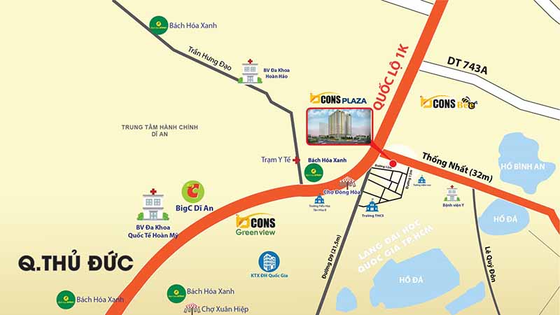 Dự án Bcons Plaza sở hữu vị trí kết nối thuận tiện Dự án Bcons Plaza sở hữu vị trí kết nối thuận tiện