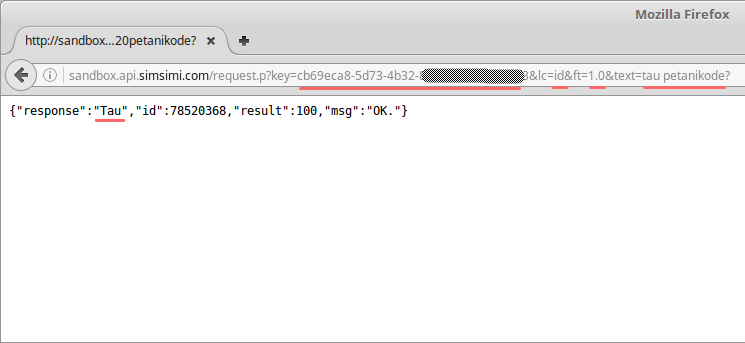 Contoh Request dari Browser