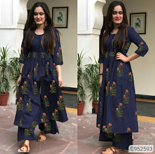 Fabulous Cotton Hand Block Print Kurti Set