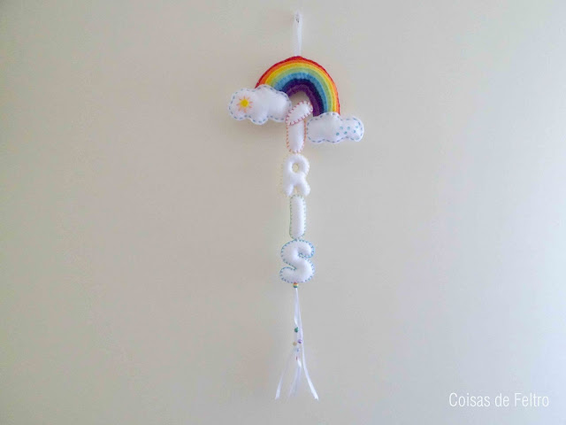 mobile coisas de feltro