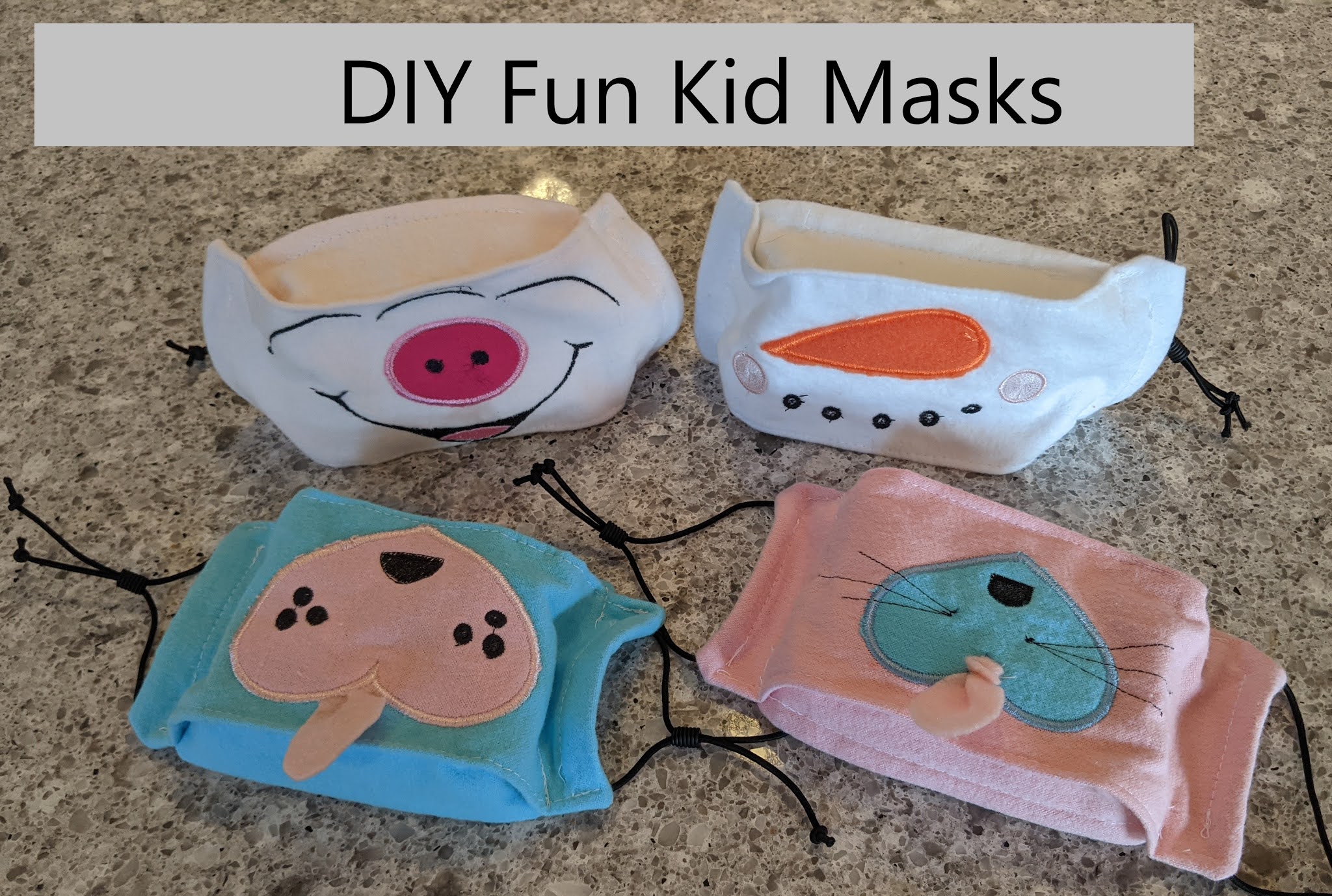 The Tech Grandma: DIY kids animal face masks