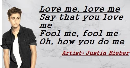 Justin Bieber Love Me Song Lyrics