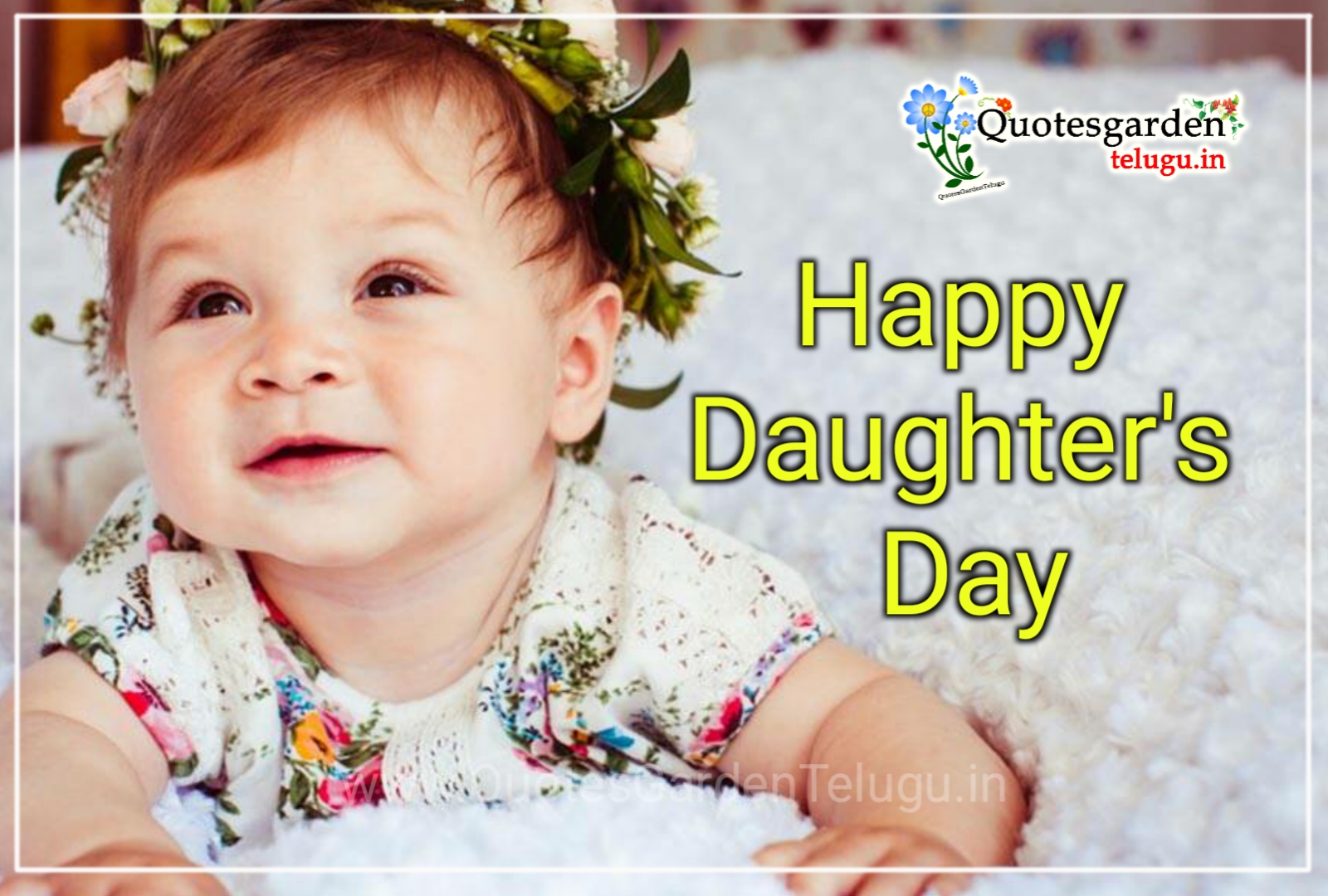 Happy daughters day greetings wishes images SMS messages best ...