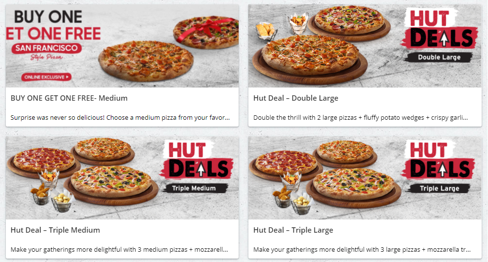 Pizza Hut Menu Online / Home Delivery Phone Number / Stores near me