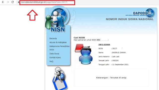 Cara Mengecek Tingkat Kevalidan Nisn Siswa