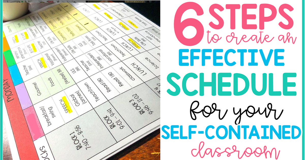 6 Steps To Create An Effective Schedule For Your Self Contained 6-steps-to-create-an-effective-schedule-for-your-self-contained