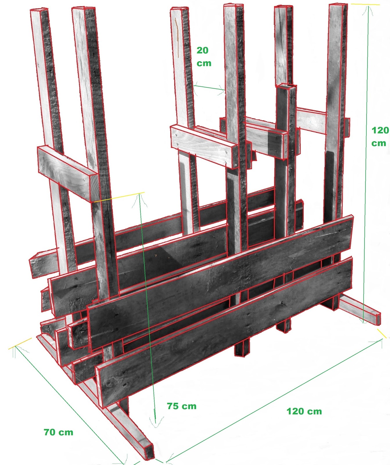 Fabrication d'un chevalet de sciage avec tenons et mortaises ! 