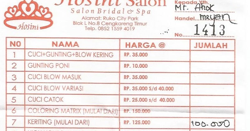 Unix Daftar Nama Salon Kecantikan Perawatan Rambut Paling Dicari