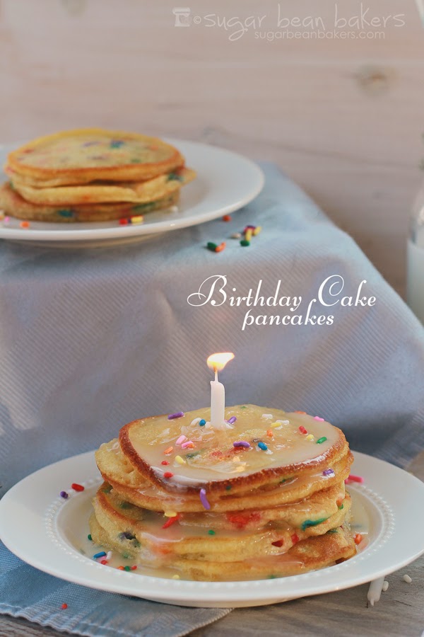 Sugar Bean Bakers: { Birthday Cake Pancakes }