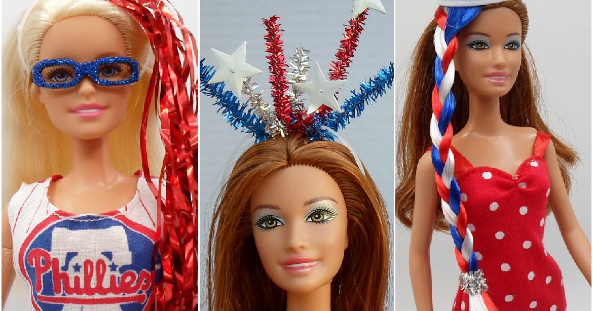 DIY Barbie Blog : 4th of July DIY Barbie Crafts Round-Up