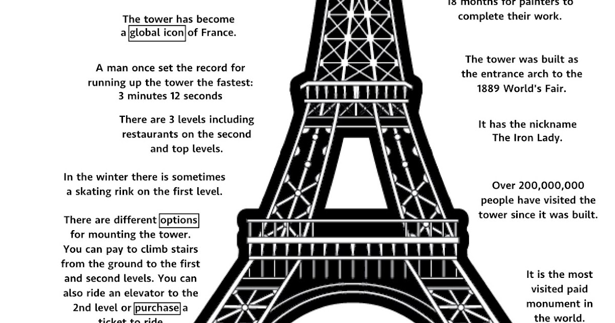 Reading With A Purpose The Eiffel Tower