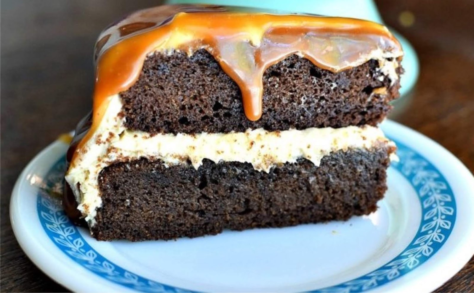 Salted Caramel Chocolate Fudge Cake KRISTIN food and drink