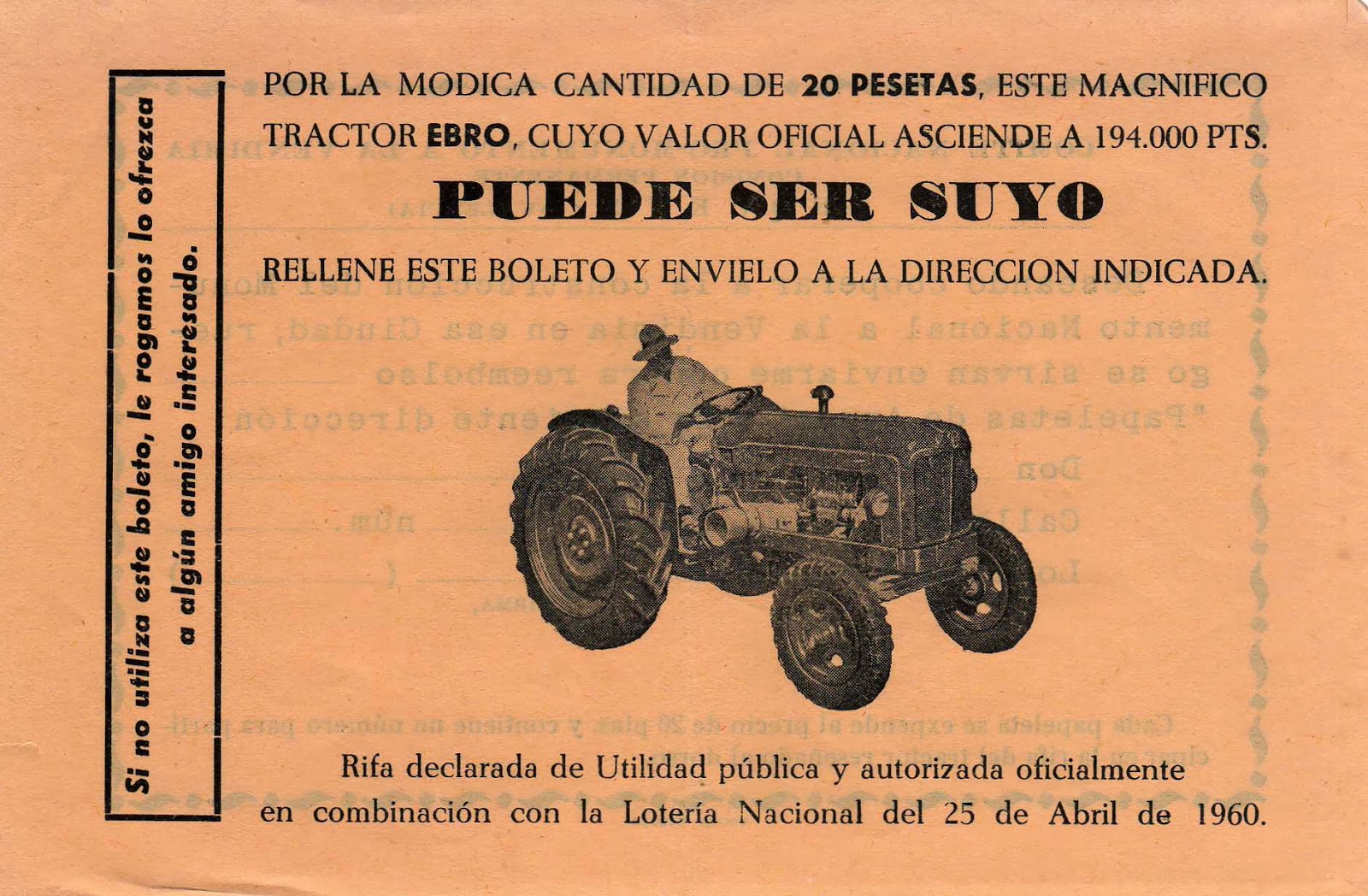 Zarza historia El tractor EBRO