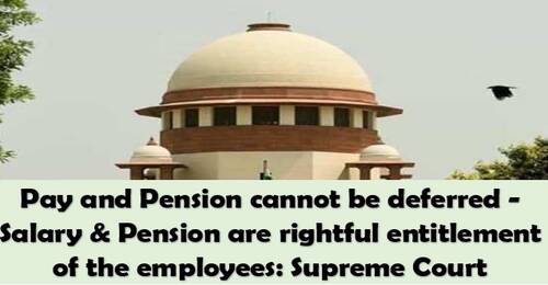 Pay Pension Cannot Be Deferred Supreme Court SA POST Pay Pension Cannot Be Deferred Supreme Court SA POST