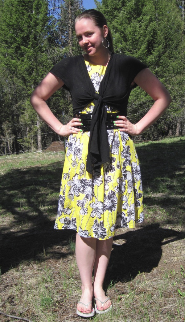 A Modest Fashion Blog by Natasha Atkerson: What I Wear-Yellow Sundress