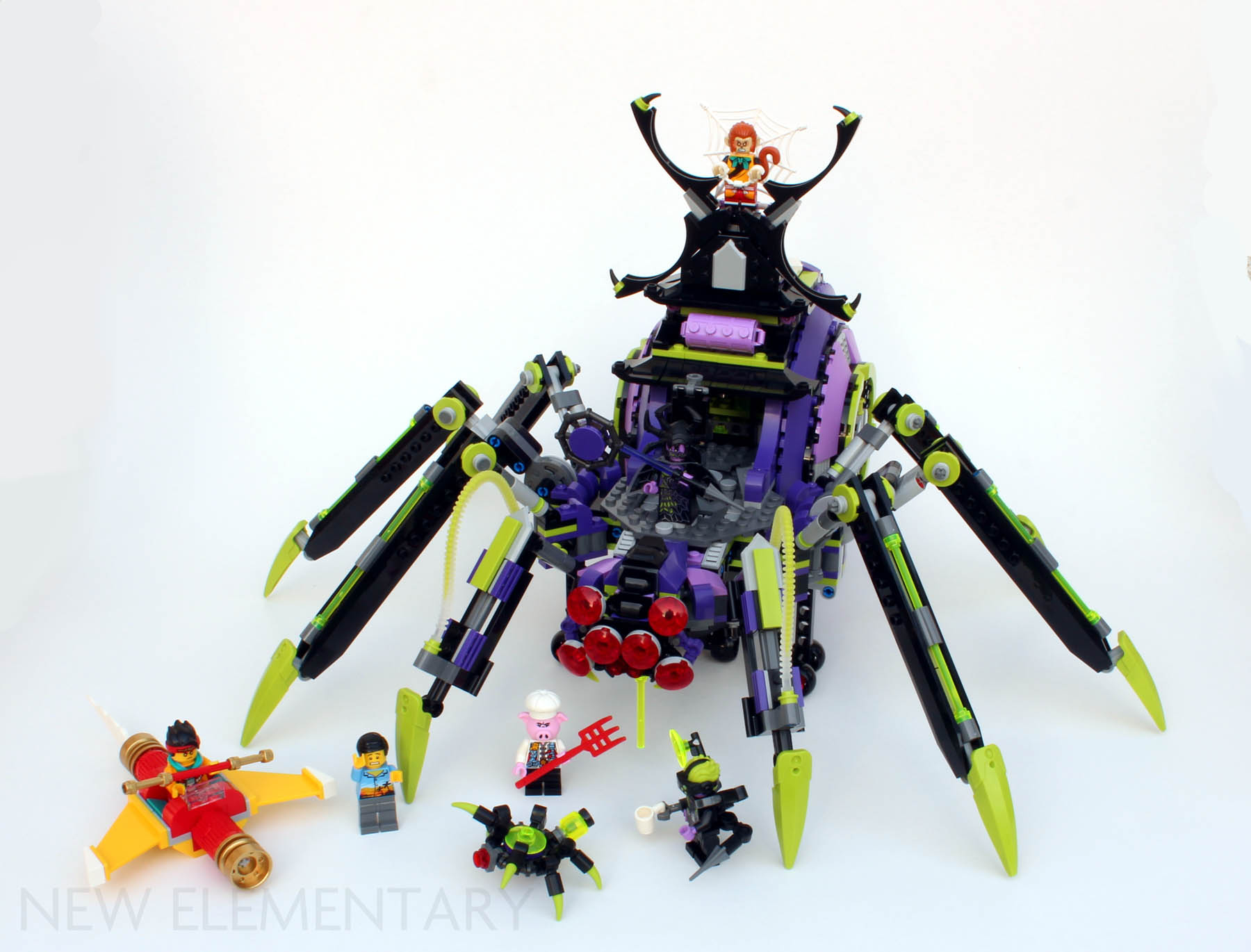 Søndag Hummingbird Påvirke LEGO® Monkie Kid review: 80022 Spider Queen's Arachnoid Base | New  Elementary: LEGO® parts, sets and techniques