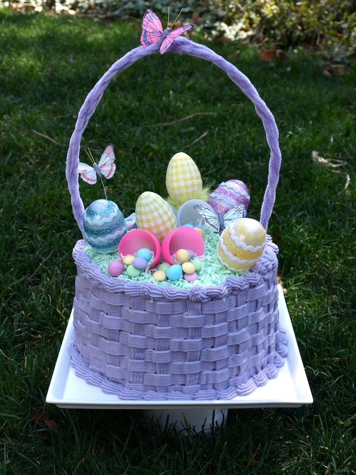 a. party style easter basket cake