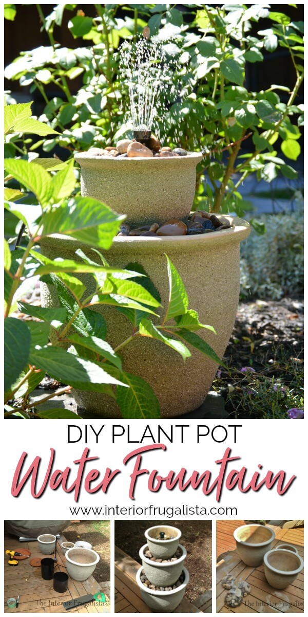How To Turn Plant Pots Into A Water Fountain Interior Frugalista