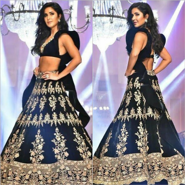 Katrina Kaif in Manish Malhotra at LFW 2019