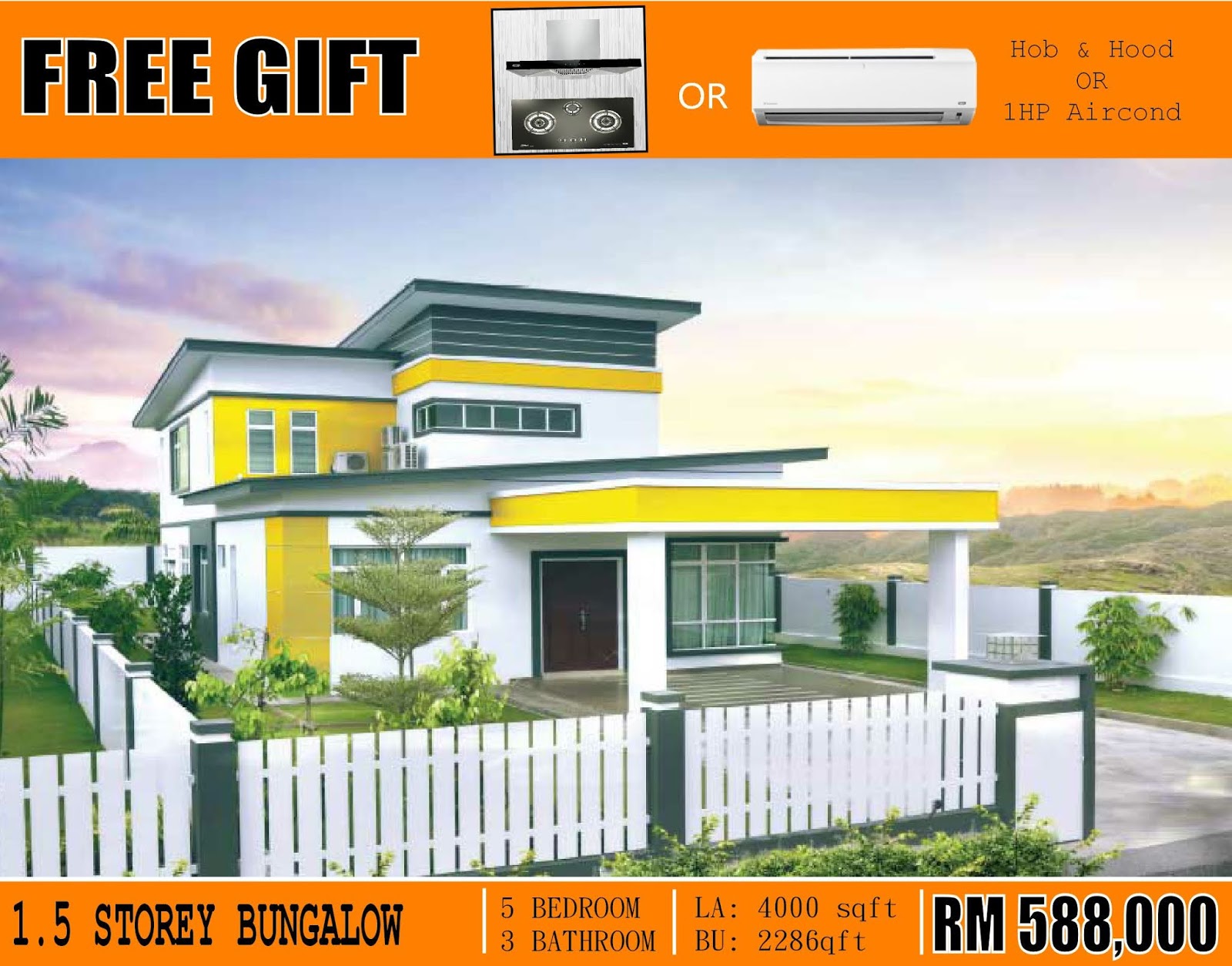 RUMAH BANGLO BARU, TAMAN SEROM PERDANA, TANGKAK, JOHOR