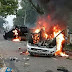 Rusuh di Madina, Emosi Warga Meluap 2 Unit Mobil Dibakar