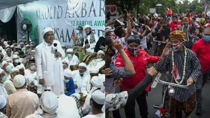 Ha6ib Ri2ieq Siap Diperiksa Kalau Kerumunan Pendukung Gibran Juga Ditindak