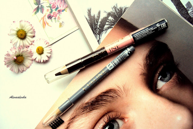 Карандаш для бровей eveline eyebrow pencil duo thumbnail