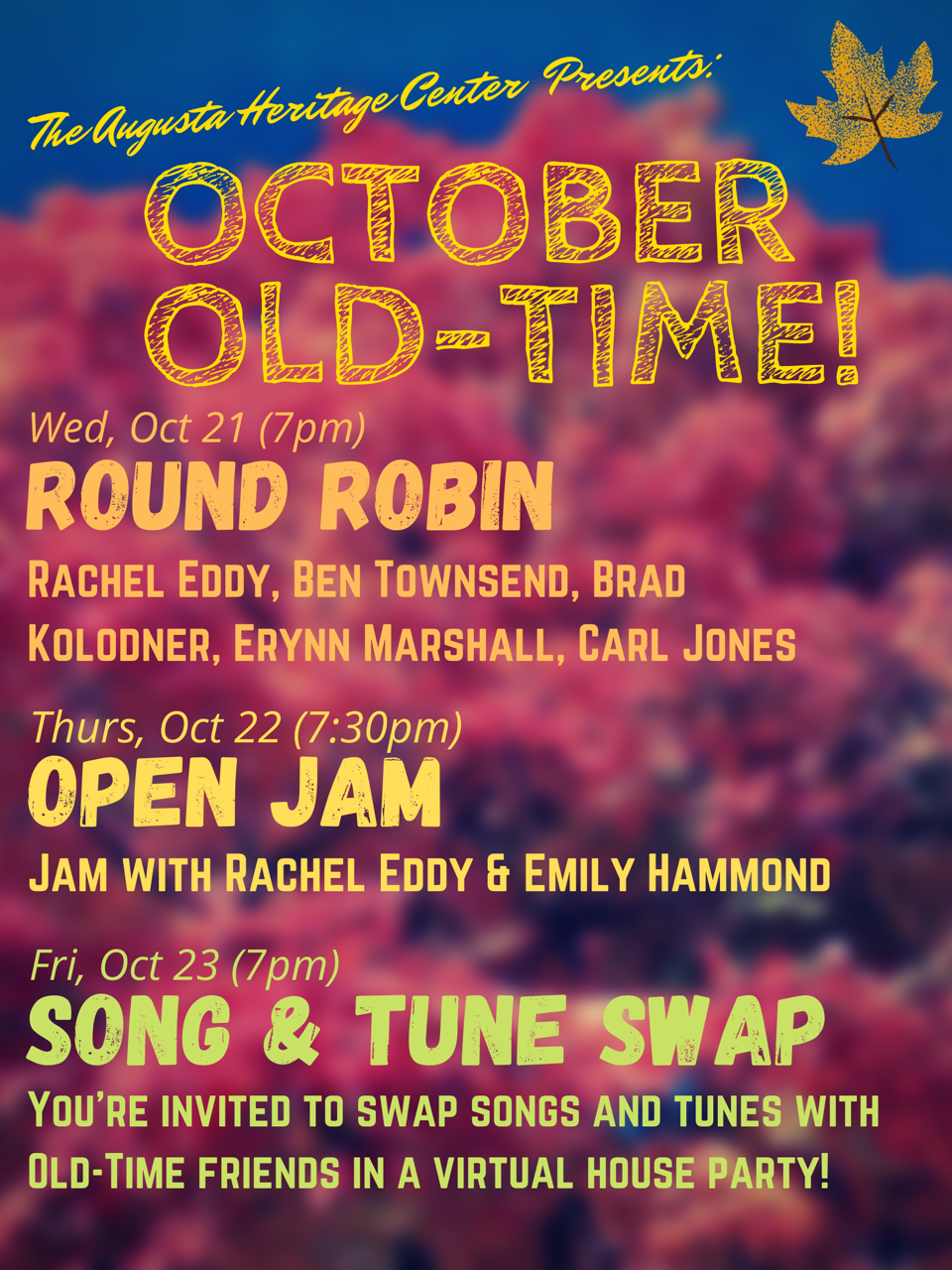 The Bluegrass Ireland Blog Augusta Old Time Week virtual free events