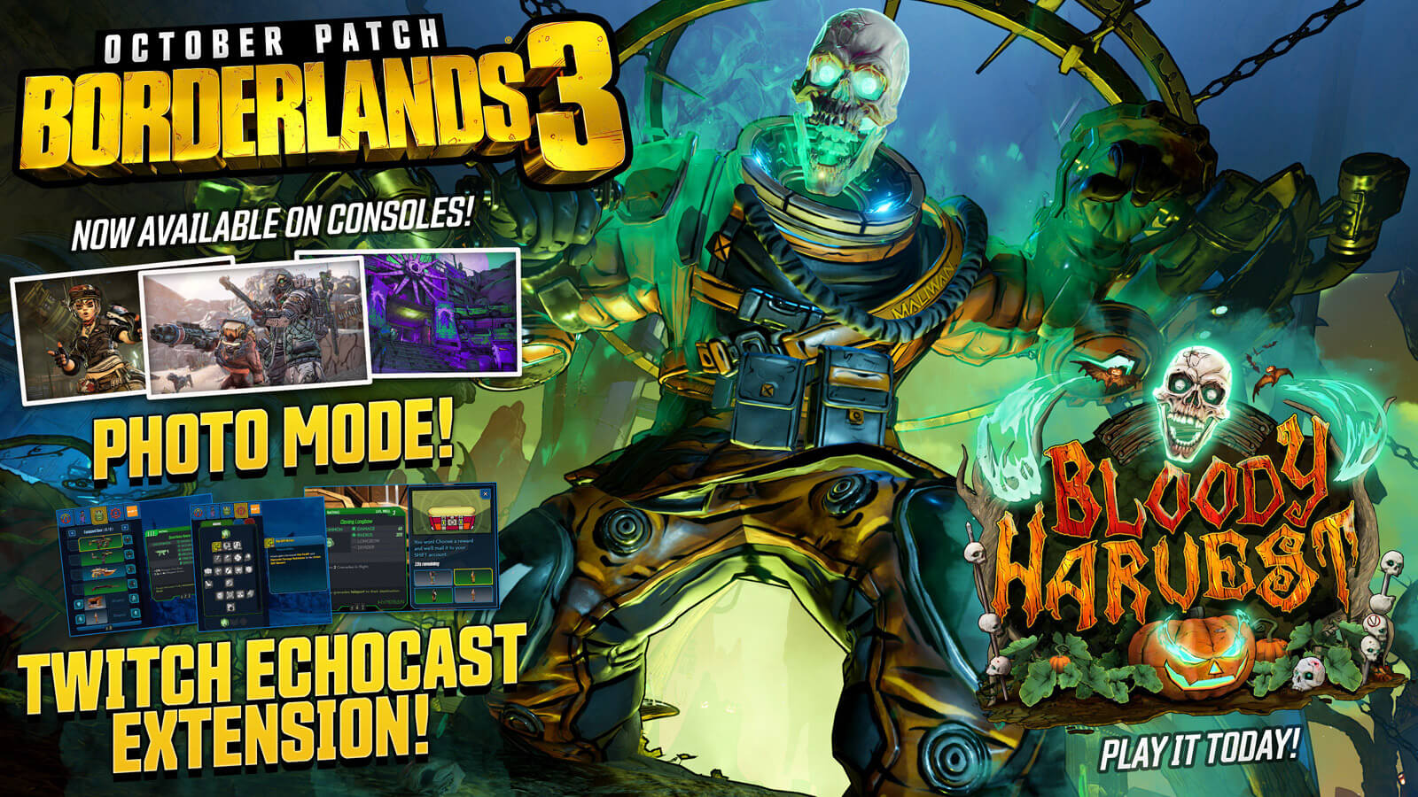 Borderlands 3 Bloody Harvest Halloween Event Live Now