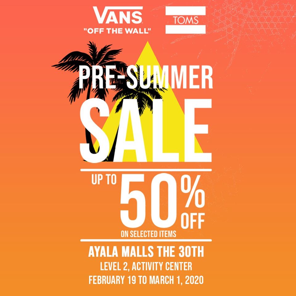 VANS Summer Sale - The Market Place