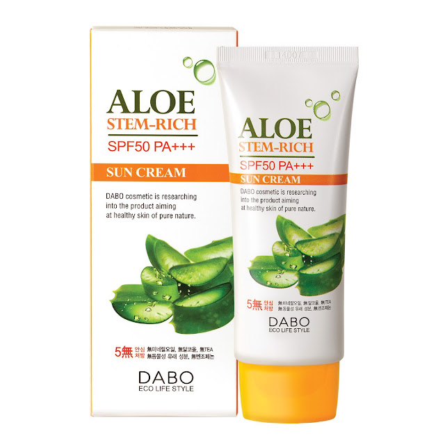 kem chong nang cho da dau Dabo Aloe Stem Rich SPF50 PA+++