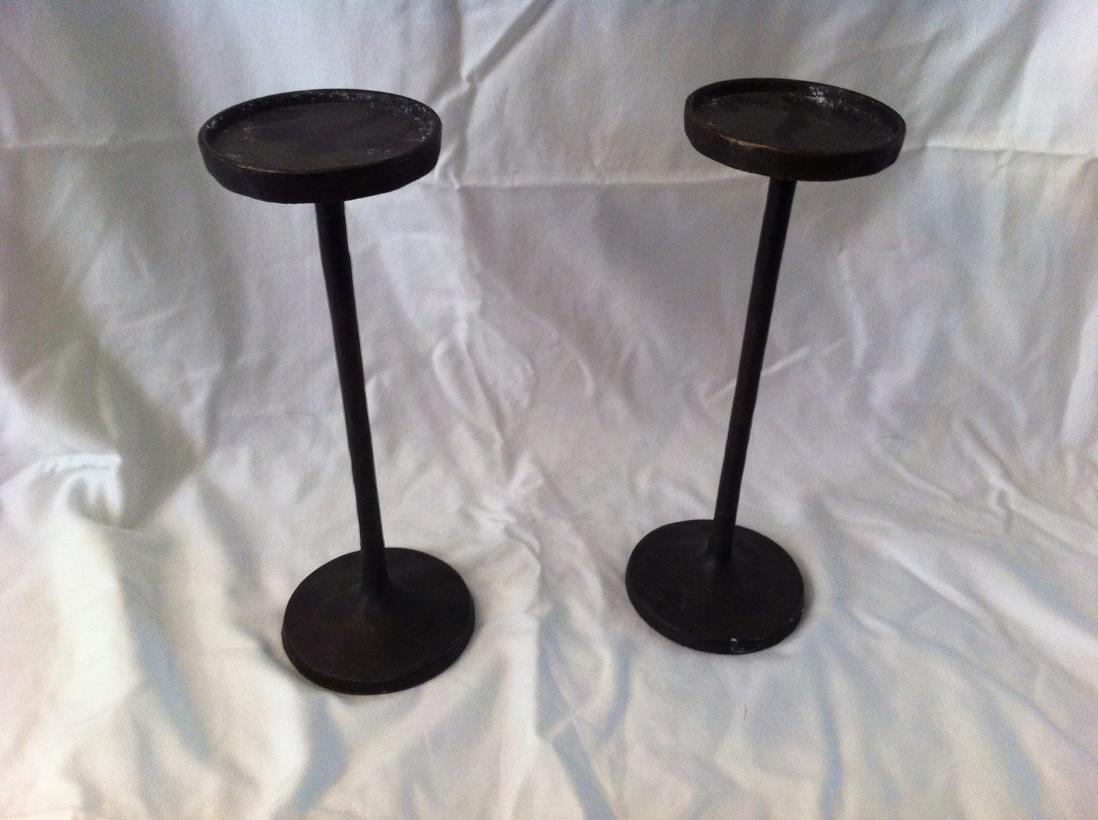 Raleigh's EYard Sale Pottery Barn Pillar Holders