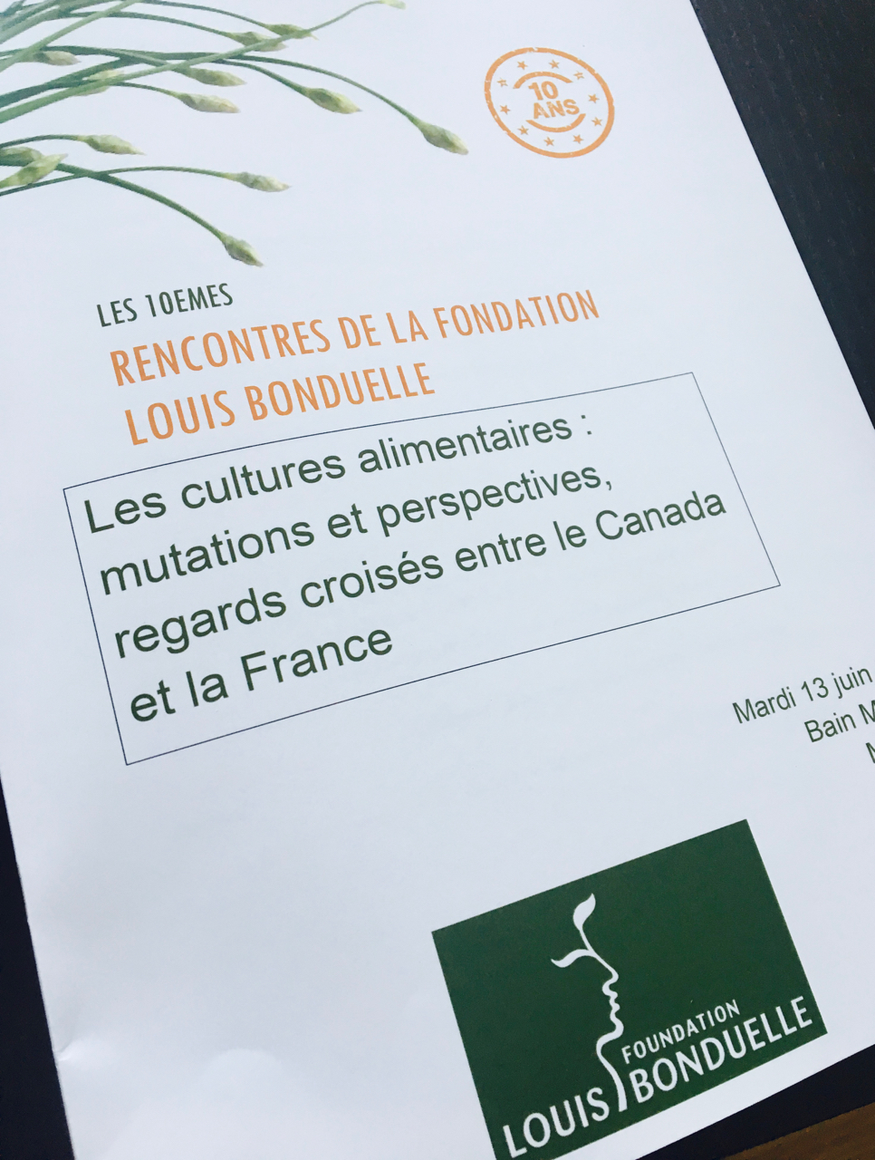 rencontres de la fondation louis bonduelle
