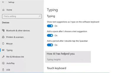 Cara menonaktifkan fitur Typing Insights Windows 10-1 Cara menonaktifkan fitur Typing Insights Windows 10-1