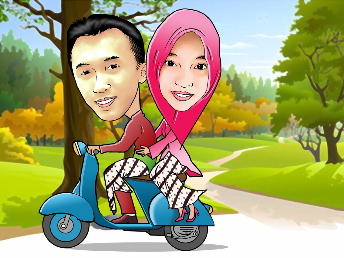 PESAN KARIKATUR MURAH Karikatur Couple PESAN KARIKATUR MURAH Karikatur Couple