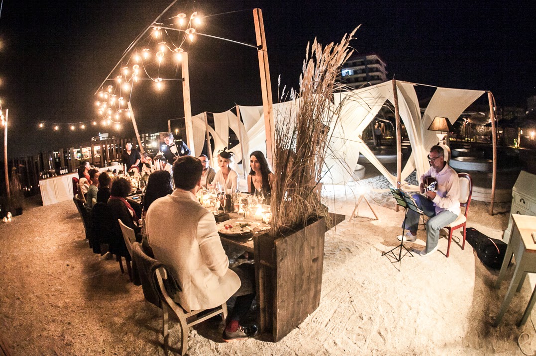 Dinner in the sand