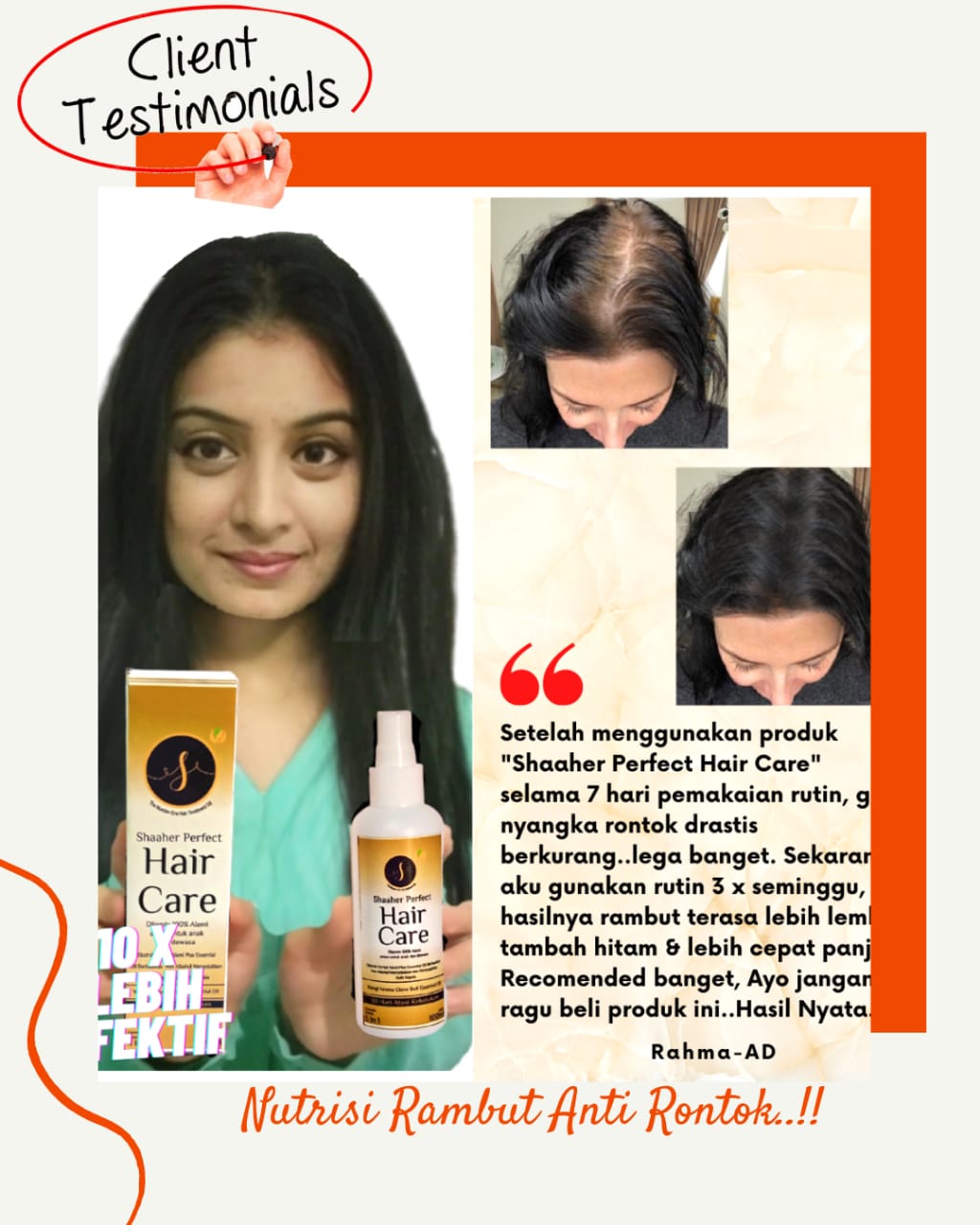 testimoni Shaaher Perfect Hair Care