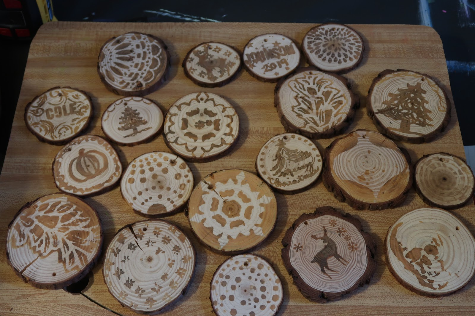 Ink Stains Scorch Markers & Christmas Ornaments