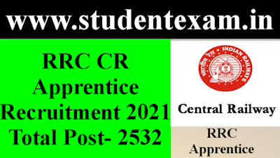 RRC CR Trade Apprentice Recruitment Online Form 2021