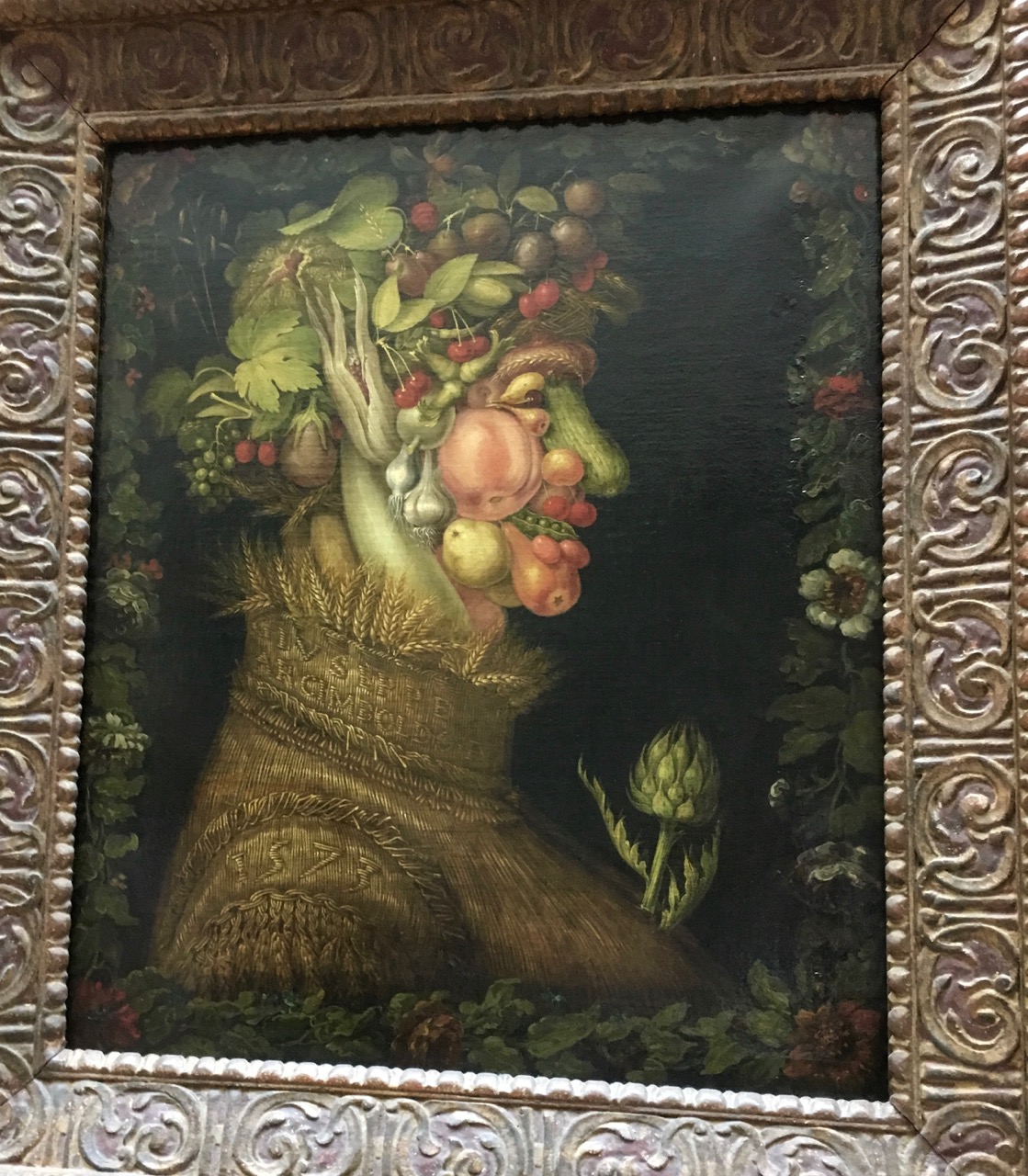 Джузеппе арчимбольдо выставка спб. Арчимбольдо Джузеппе картины. Джузеппе арчимбольдо сидящий образ лета 1573. Джузеппе арчимбольдо лето картины из собраний Лувра.