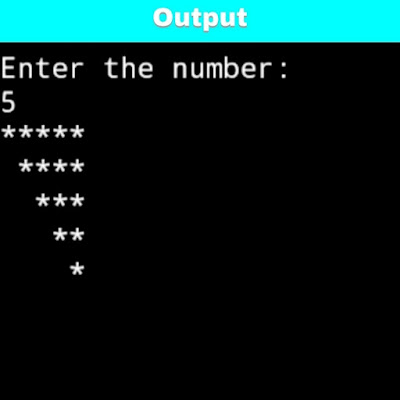 CodeForHunger - Learn Coding Easily: C program to print inverted half ...
