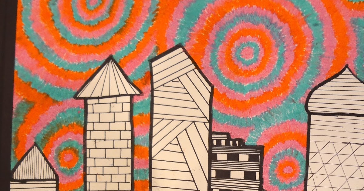 Sharpies, paint, and paper! Oh my!: 8th Grade Art