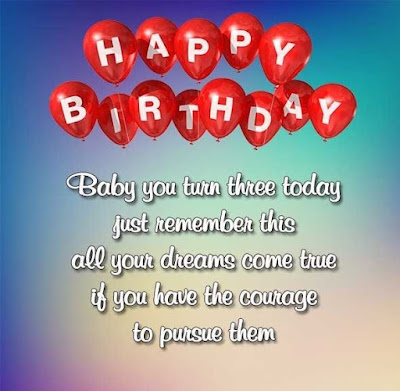 Happy 3rd Birthday Wishes