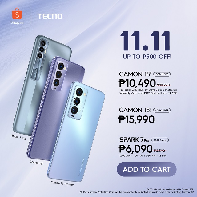 TECNO's Special CAMON 18 Bundles Plus Huge Discounts this 11.11