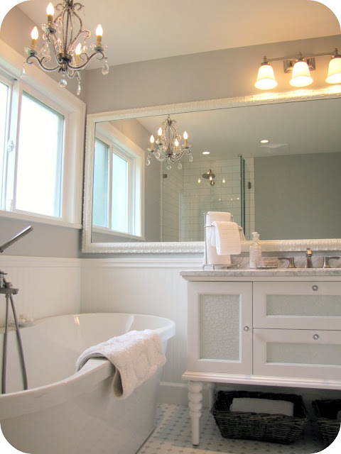 My House of Giggles: White and Grey Bathroom Renovation/Makeover ...