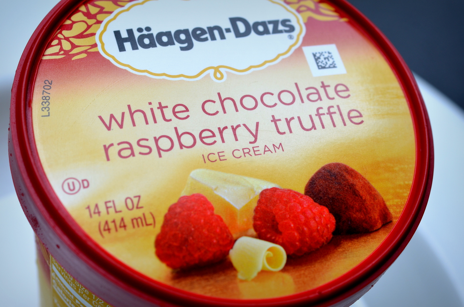 food and ice cream recipes REVIEW Haagen Dazs White Chocolate Raspberry Truffle