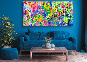 Vibrant modern large abstract wall art Vibrant abstract art, large wall art, modern abstract art,