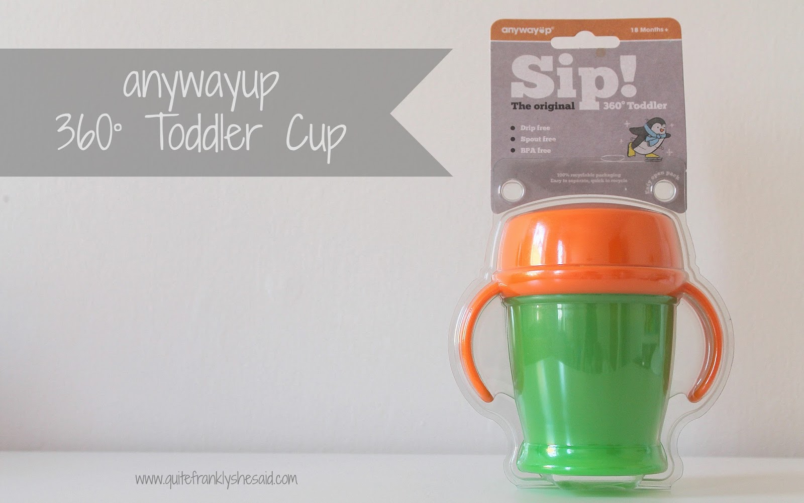 REVIEW anywayup 360° Toddler Cup Quite Frankly She Said