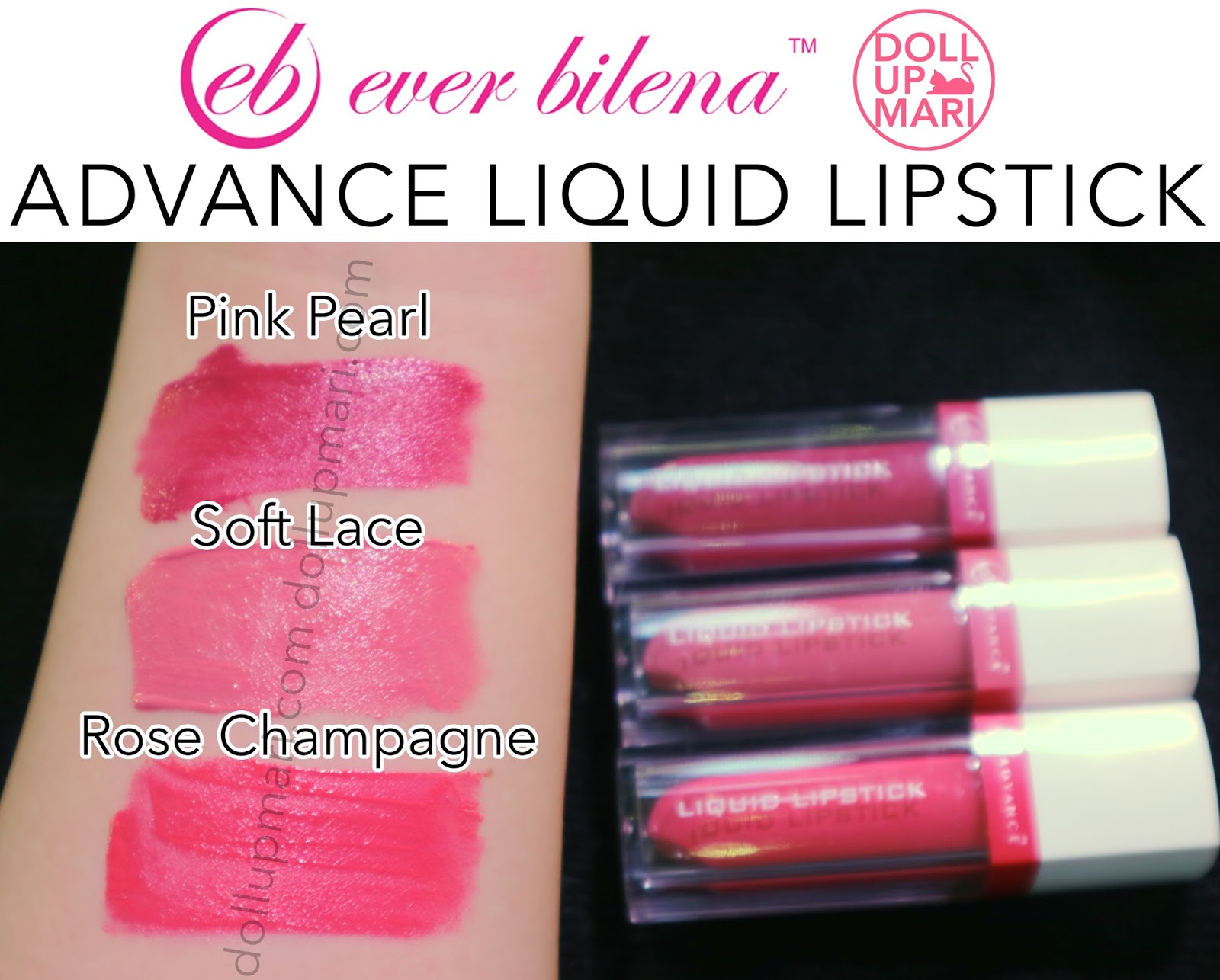 Ever Bilena LTD Liquid Lipstick Swatches and First Impressions Doll
